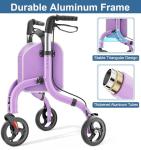 HOMLAND Lightweight 3-Wheel Rollator with Storage Bag