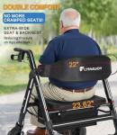 FlyingJoy Ultra-Light Rollator with Wide Seat