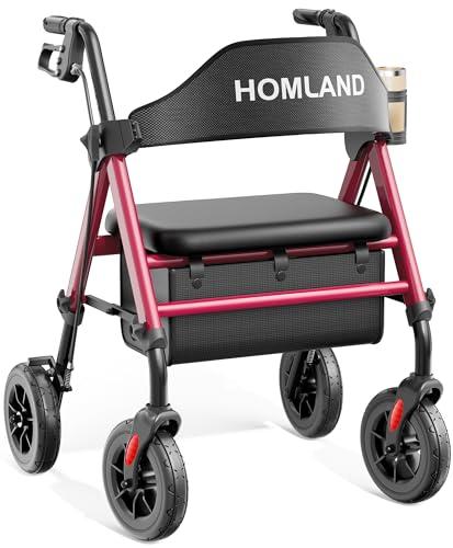 Lightweight Foldable Rollator Walker for Seniors