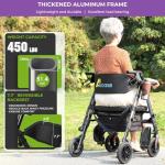Lightweight 2-in-1 Rollator Walker with Seat