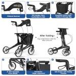 Lightweight Carbon Fiber Rollator for Seniors