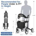 Lightweight Carbon Fiber Rollator for Seniors