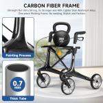 Lightweight Carbon Fiber Rollator for Seniors