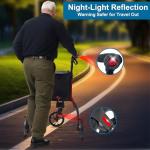 Lightweight 3-Wheel Rollator for Seniors with Bag