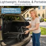 Vive Mobility Ultralight Carbon Fiber Rollator Walker