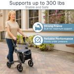 Vive Mobility Ultralight Carbon Fiber Rollator Walker