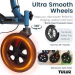 Lightweight All-Terrain Rollator Walker with Seat