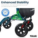Lightweight All-Terrain Rollator Walker with Seat