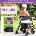 Ultralight Rollator Walker with Seat and Brakes