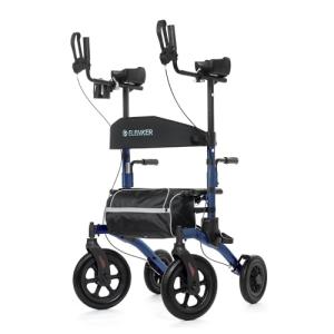 ELENKER All-Terrain Lightweight Rollator Walker with Seat