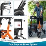 MAXWALK Ultralight Rollator Walker for Seniors