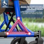 MAXWALK Ultralight Rollator Walker with Seat