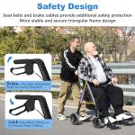 StrollAid 2-in-1 Rollator and Transport Chair