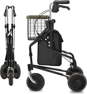 Traveler 3-Wheel Ultralight Rollator with Bag