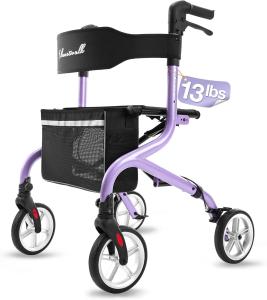 Lightweight All-Terrain Rollator for Seniors - 300lb Capacity