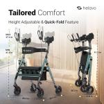 Helavo Extra Wide Heavy Duty Bariatric Rollator