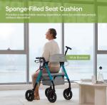 Real Relax Ultralight All-Terrain Rollator for Seniors