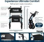 All Terrain 2-in-1 Rollator and Wheelchair – Blue