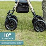 All-Terrain Rollator with 10” Wheels and Seat