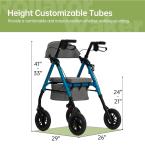 Real Relax Ultralight All-Terrain Rollator for Seniors