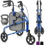 Lightweight Folding 3-Wheel Rollator for Seniors