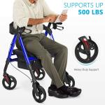 OasisSpace Heavy Duty Bariatric Rollator Walker