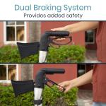 Vive Tall All-Terrain Rollator Walker with Seat