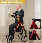 Lightweight Folding Rollator for Seniors - Heavy Duty