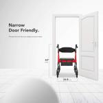 OasisSpace Bariatric Rollator Walker with Large Seat