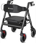FlyingJoy Heavy-Duty Rollator with Extra Wide Seat