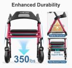 Lightweight Adjustable Carbon Rollator Walker