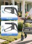 Heavy Duty 500lb Bariatric Rollator with Wide Seat
