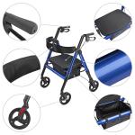 Ultra Lightweight Heavy-Duty Rollator Walker for Comfort