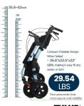 2-in-1 All-Terrain Rollator Walker & Wheelchair Combo with Seat & Footrest