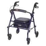 Carex Steel Rollator Walker with Seat and Wheels, Rolling Walker for Seniors,
