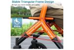 MAXWALK All-Terrain Rollator Plus Walker for Seniors Foldable Walker Retail $200