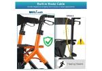 MAXWALK All-Terrain Rollator Plus Walker for Seniors Foldable Walker Retail $200