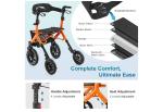 MAXWALK All-Terrain Rollator Plus Walker for Seniors Foldable Walker Retail $200