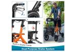 MAXWALK All-Terrain Rollator Plus Walker for Seniors Foldable Walker Retail $200