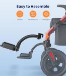 VOCIC Walkers for Seniors Z59, 2 in 1 Walker Wheelchair Combo, 400 LBS Weight Capacity, 10" All Terrain Rollator with Extra Wide Seat & Backrest, Heavy Duty Rollator with Cup Holder，FSA HSA Eligible