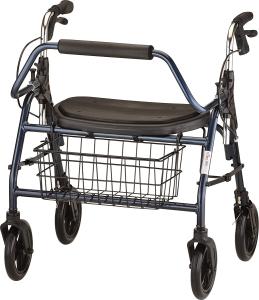 NOVA Mighty Mack HeavyDuty Xtra Wide Rollator Rolling Walker 500lb Cap - OPENBOX