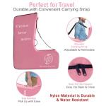Carbon Ultralight Rollator Walker Travel Bag，Packing Bag-Ultralight, Durable, Portable ，Adjustable Shoulder & Hand Straps | Fits All Models for Carbon Fiber Walker,Carbon Rollator Accessory (Pink)