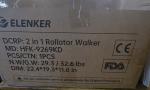 ELENKER All Terrain Heavy Duty Rollator Walker Wheelchair Combo Wide, Purple 