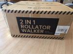 ELENKER All Terrain Heavy Duty Rollator Walker Wheelchair Combo Wide, Purple 