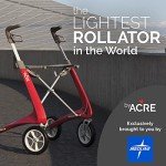 byAcre Ultralight Carbon Comfort Rollator - White