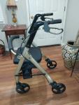 NOS Comodità Spazio Extra Wide Heavy-Duty Rollator Walker, 18" Wide Seat, 440lbs
