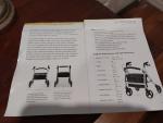 NOS Comodità Spazio Extra Wide Heavy-Duty Rollator Walker, 18" Wide Seat, 440lbs
