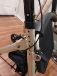 NOS Comodità Spazio Extra Wide Heavy-Duty Rollator Walker, 18" Wide Seat, 440lbs