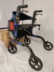 Aojin All Terrain Rollator Walker, Model WB-2328, 8” Wheels – 350 lb Capacity