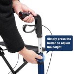 Ultralight Carbon Fiber Rollator Walker for Seniors
